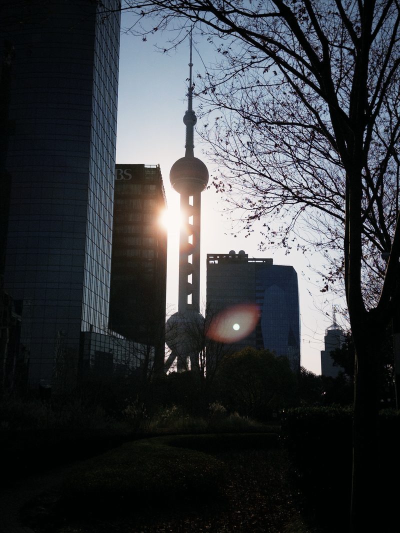 Pearl Tower Silhouette